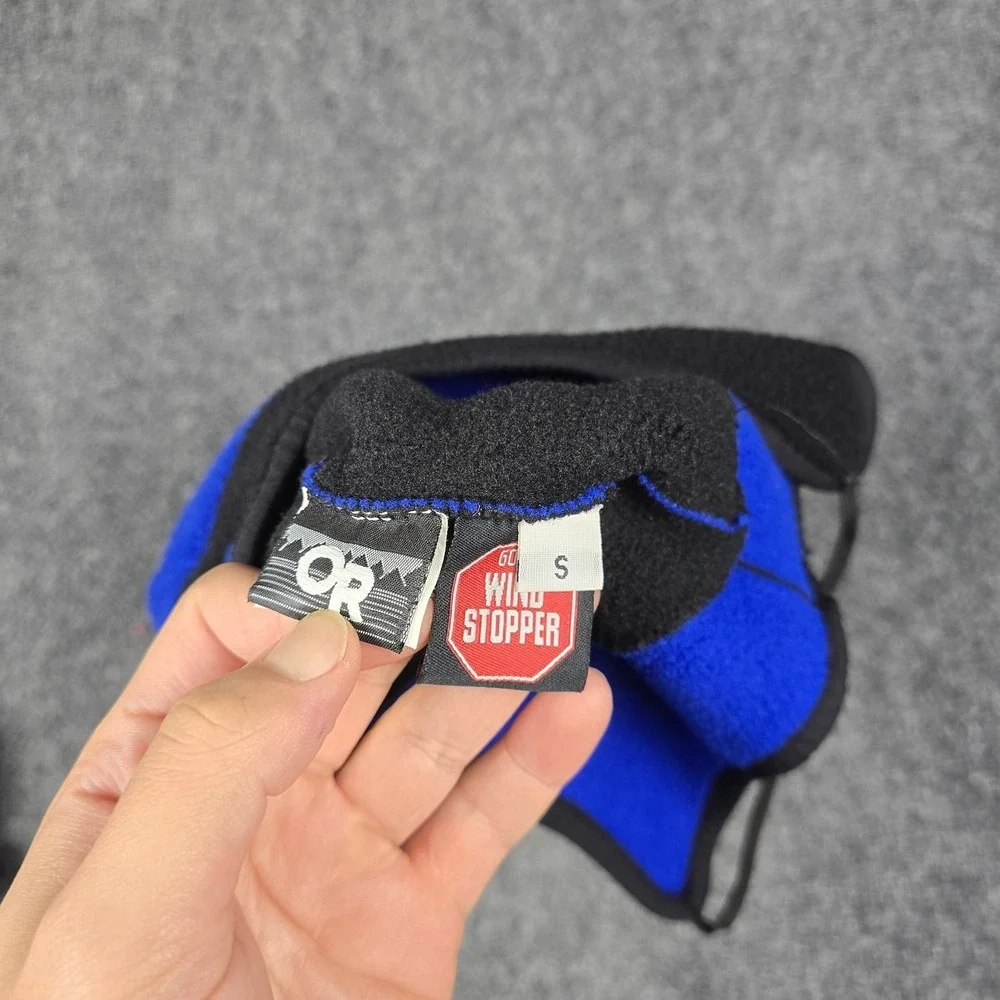 Outdoor‎ Research Windstopper Fleece Hat Blue Black Size Small Winter Cap OR